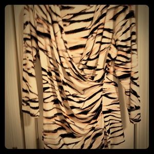 Calvin Klein Blouse, white, black and pink